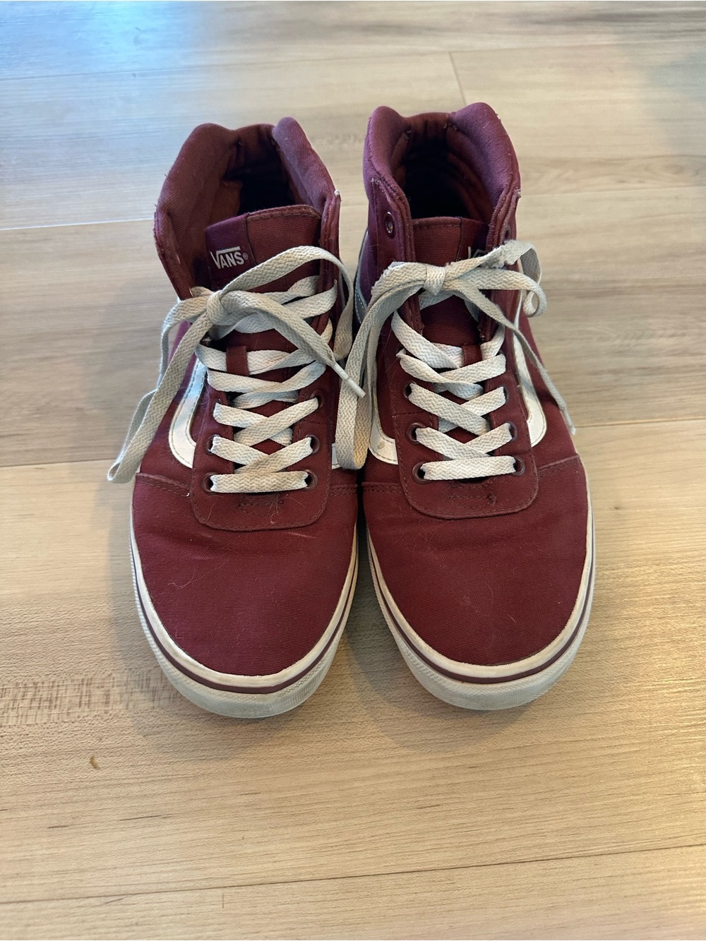 Vans Ward Burgundy High-Top Sneakers